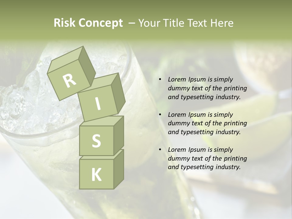 Citrus Cocktail Sliced PowerPoint Template