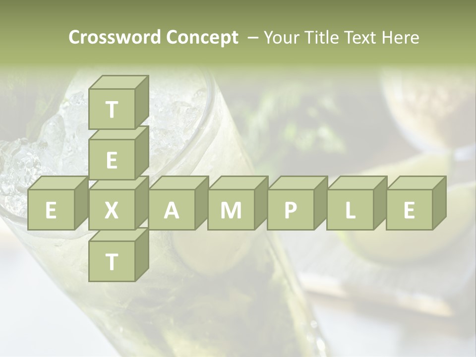 Citrus Cocktail Sliced PowerPoint Template