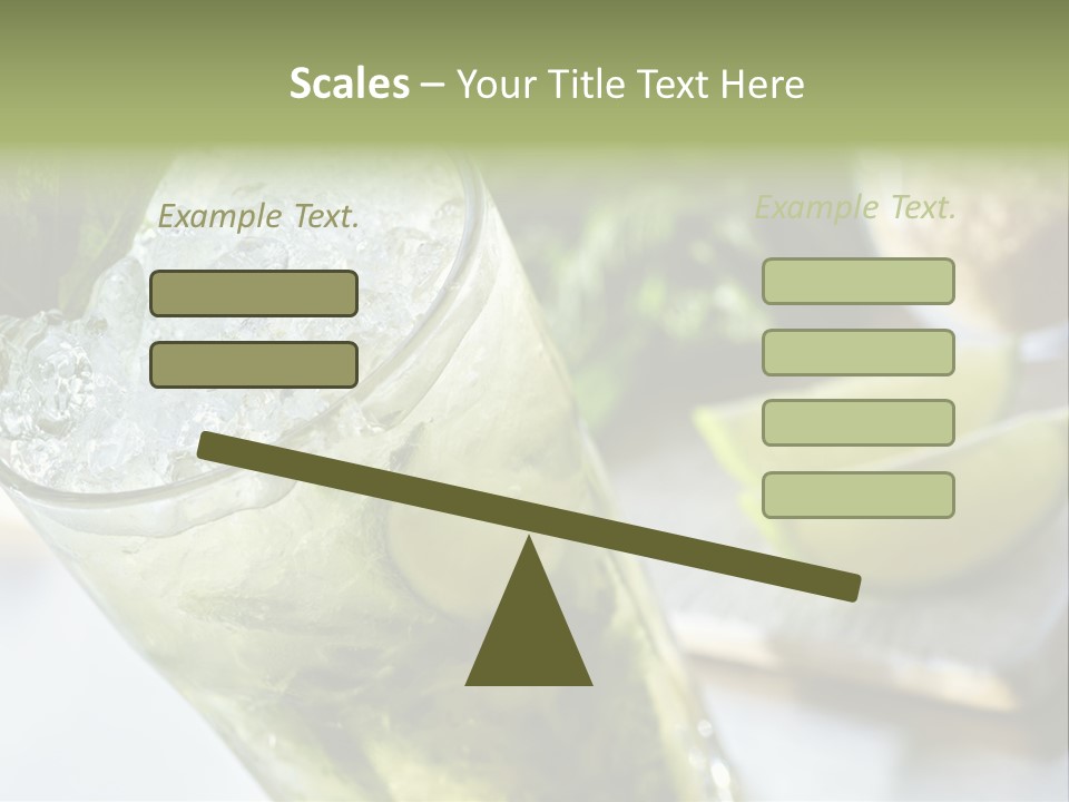 Citrus Cocktail Sliced PowerPoint Template