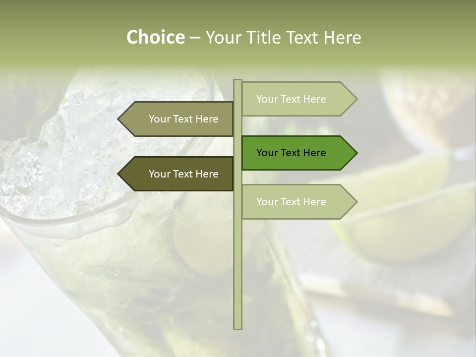 Citrus Cocktail Sliced PowerPoint Template