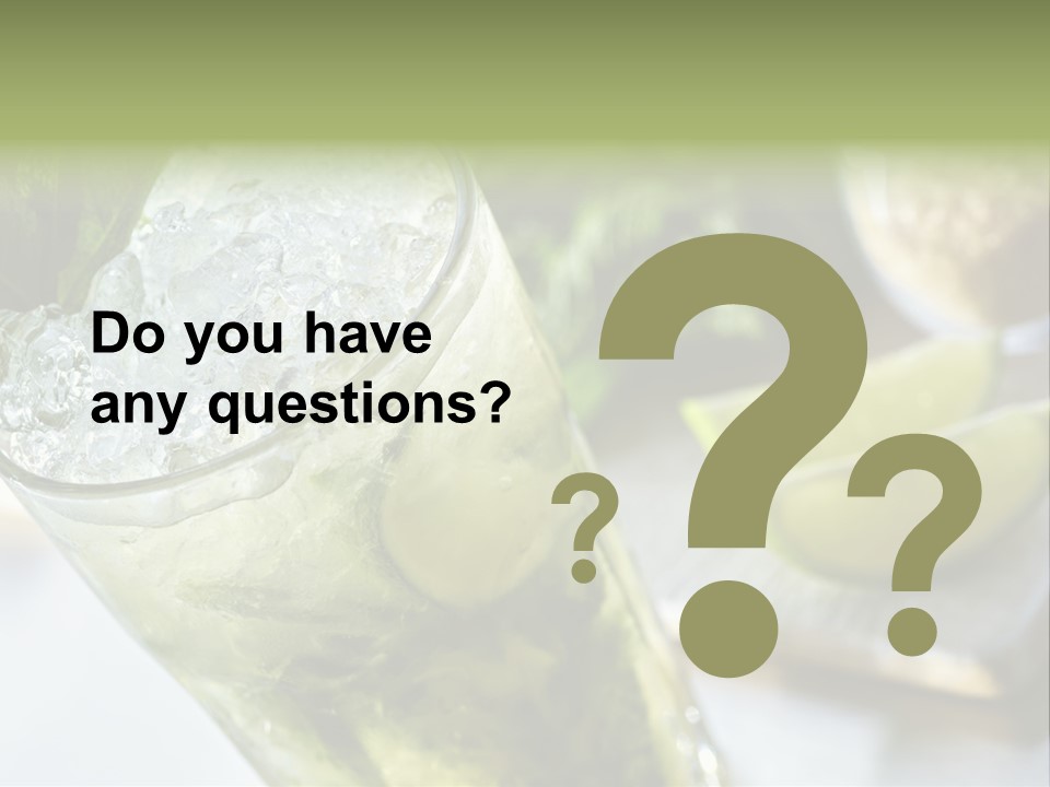 Citrus Cocktail Sliced PowerPoint Template