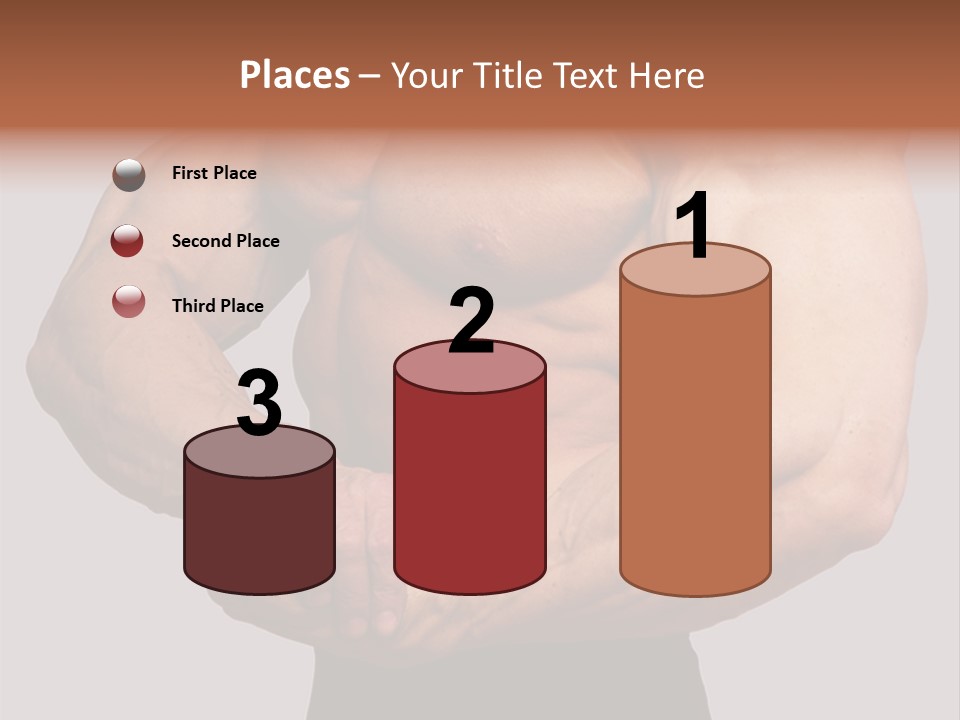 Vertical Handsome Athlete PowerPoint Template