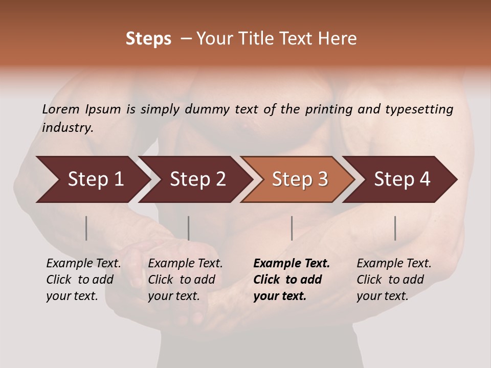 Vertical Handsome Athlete PowerPoint Template