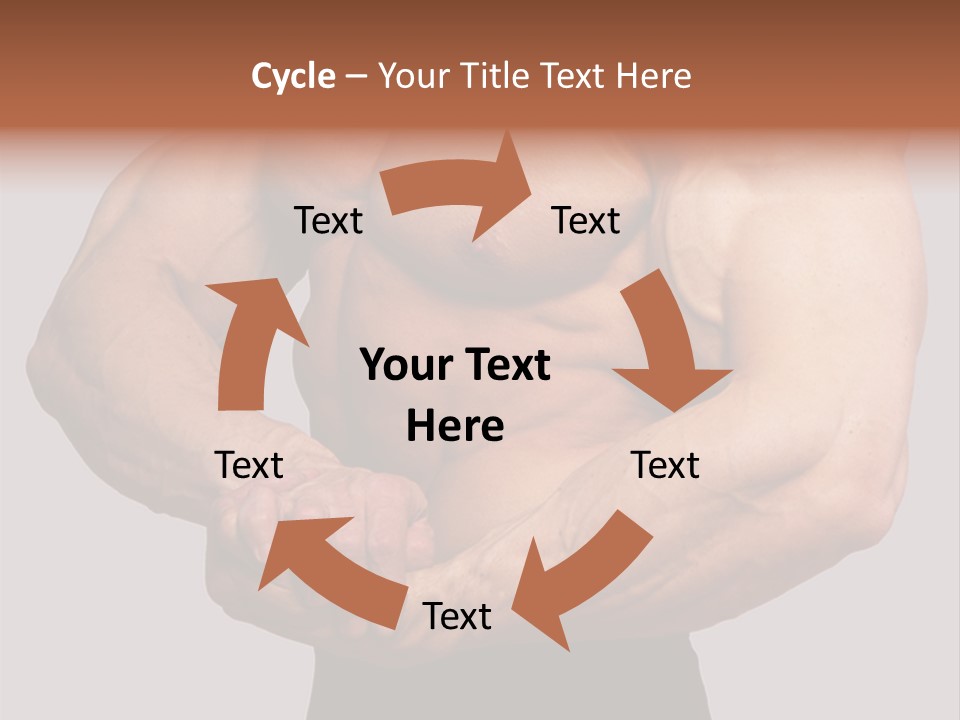 Vertical Handsome Athlete PowerPoint Template