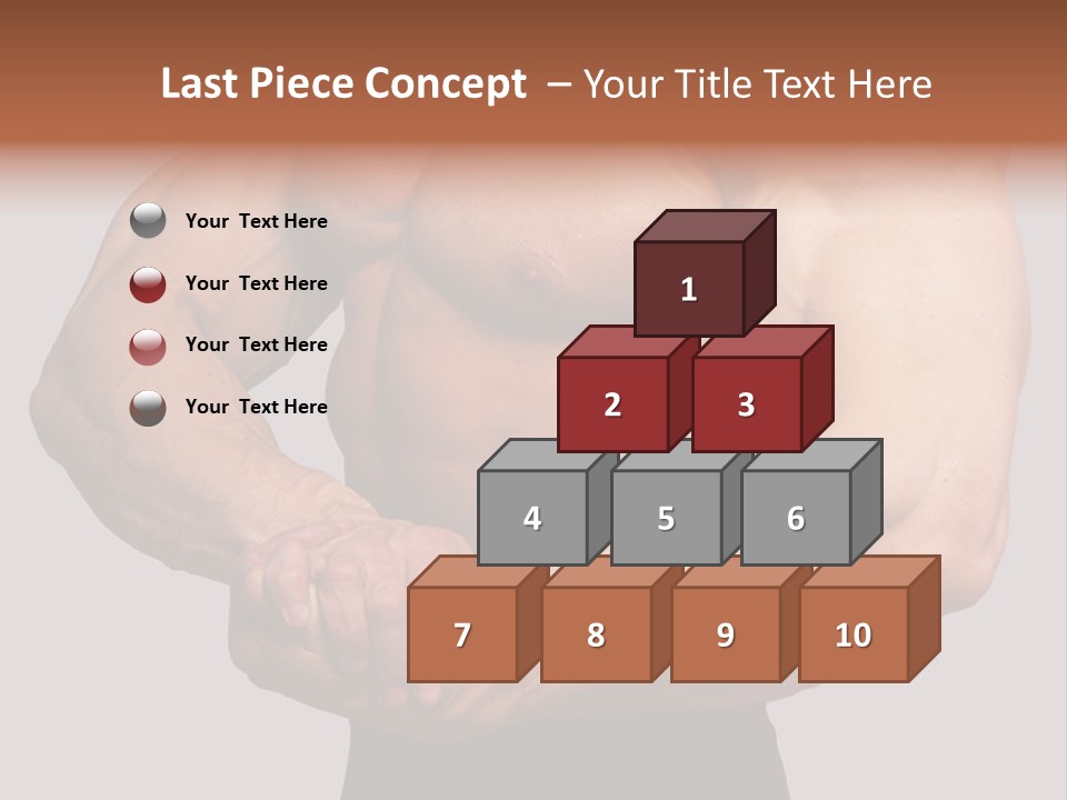 Vertical Handsome Athlete PowerPoint Template