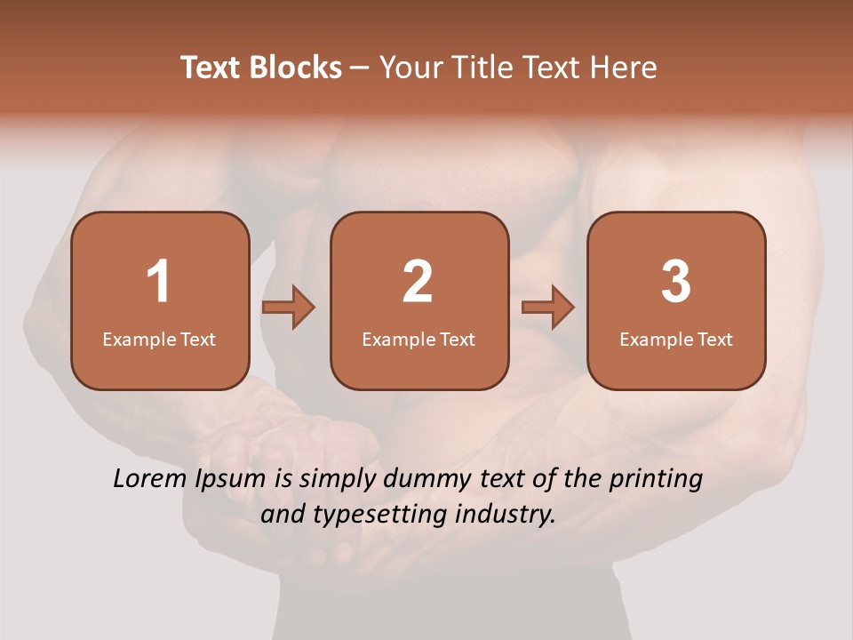 Vertical Handsome Athlete PowerPoint Template