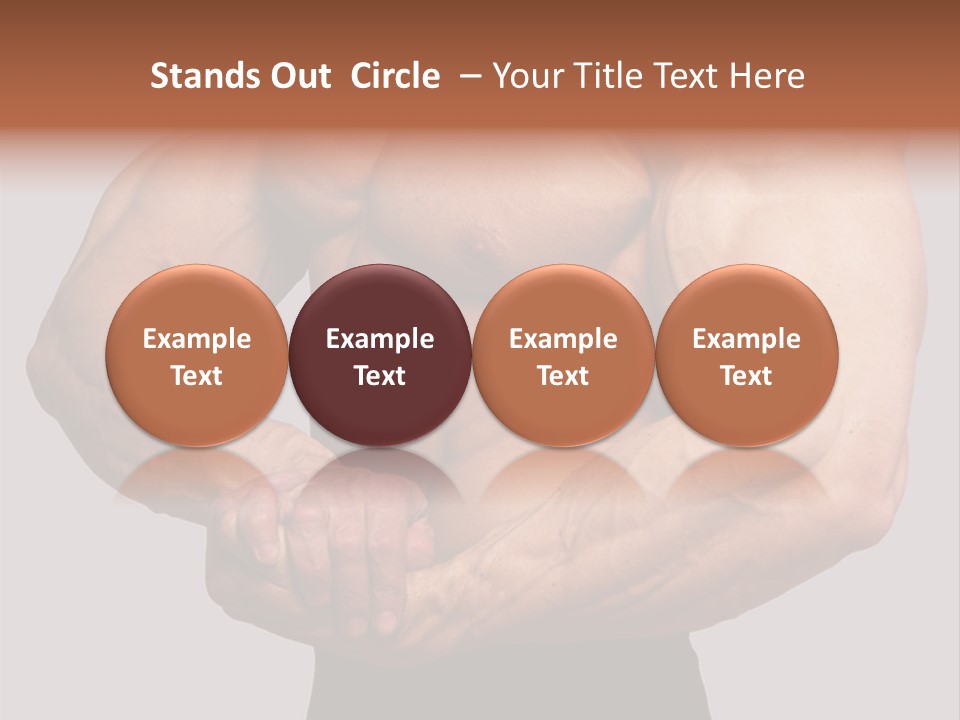 Vertical Handsome Athlete PowerPoint Template