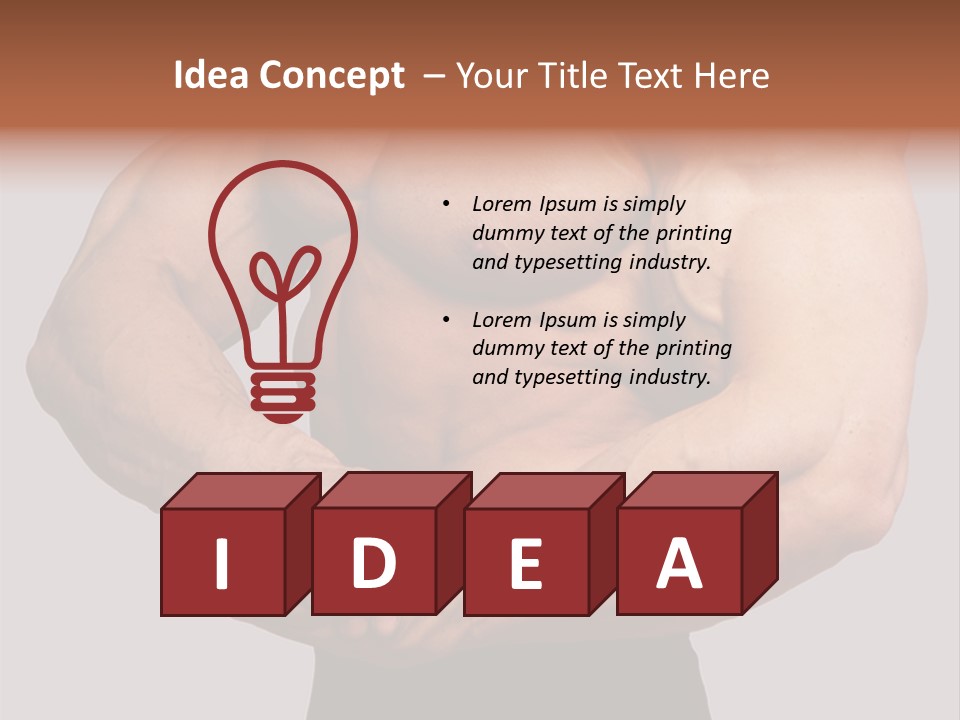 Vertical Handsome Athlete PowerPoint Template