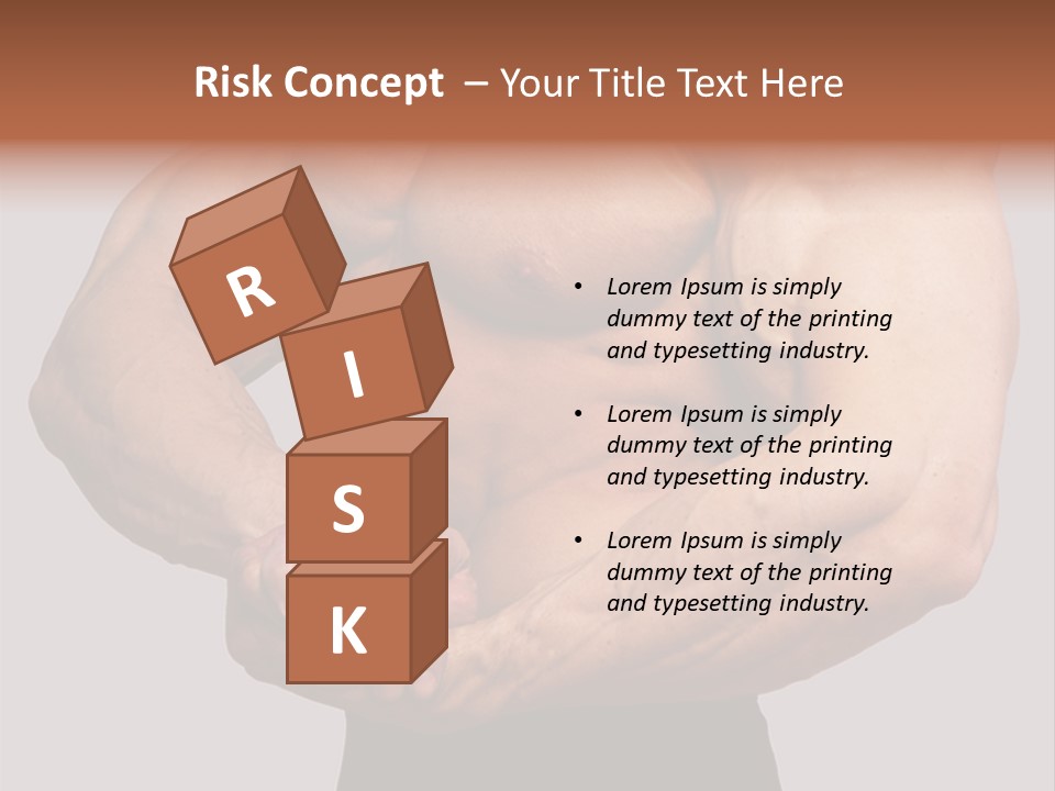 Vertical Handsome Athlete PowerPoint Template