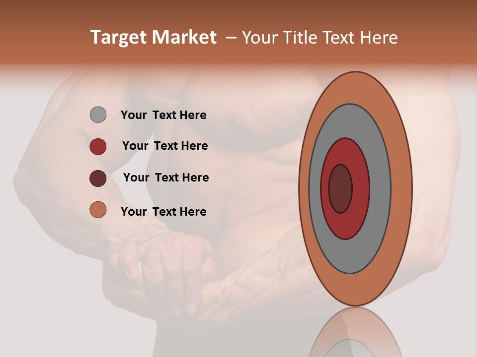 Vertical Handsome Athlete PowerPoint Template