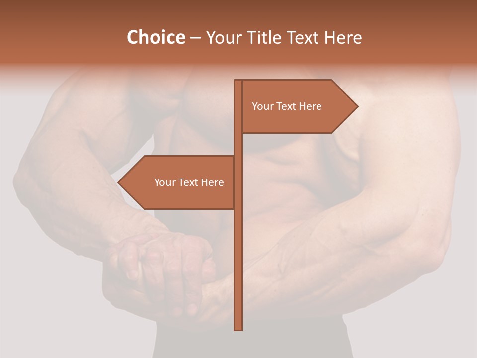 Vertical Handsome Athlete PowerPoint Template