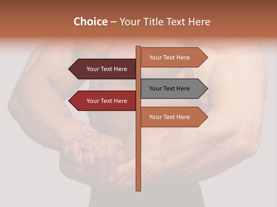 Vertical Handsome Athlete PowerPoint Template