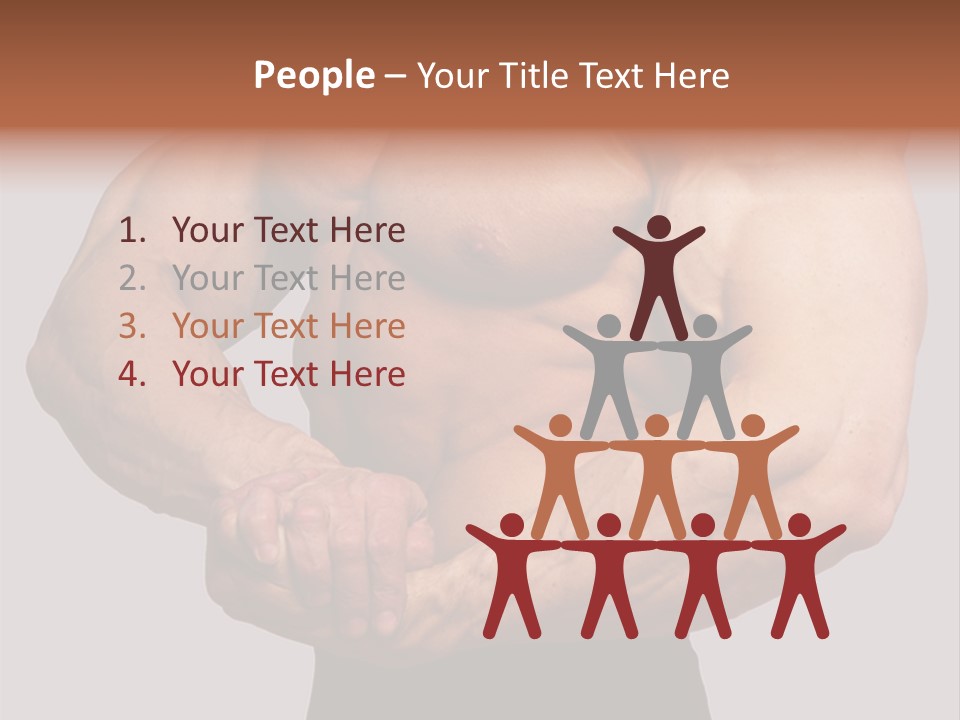 Vertical Handsome Athlete PowerPoint Template