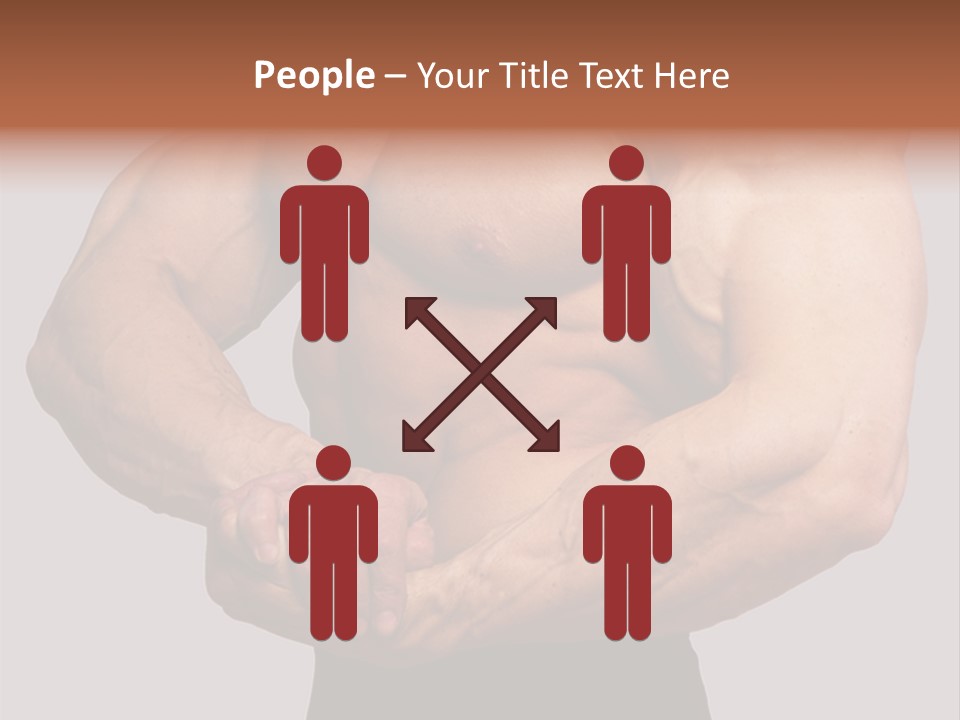 Vertical Handsome Athlete PowerPoint Template