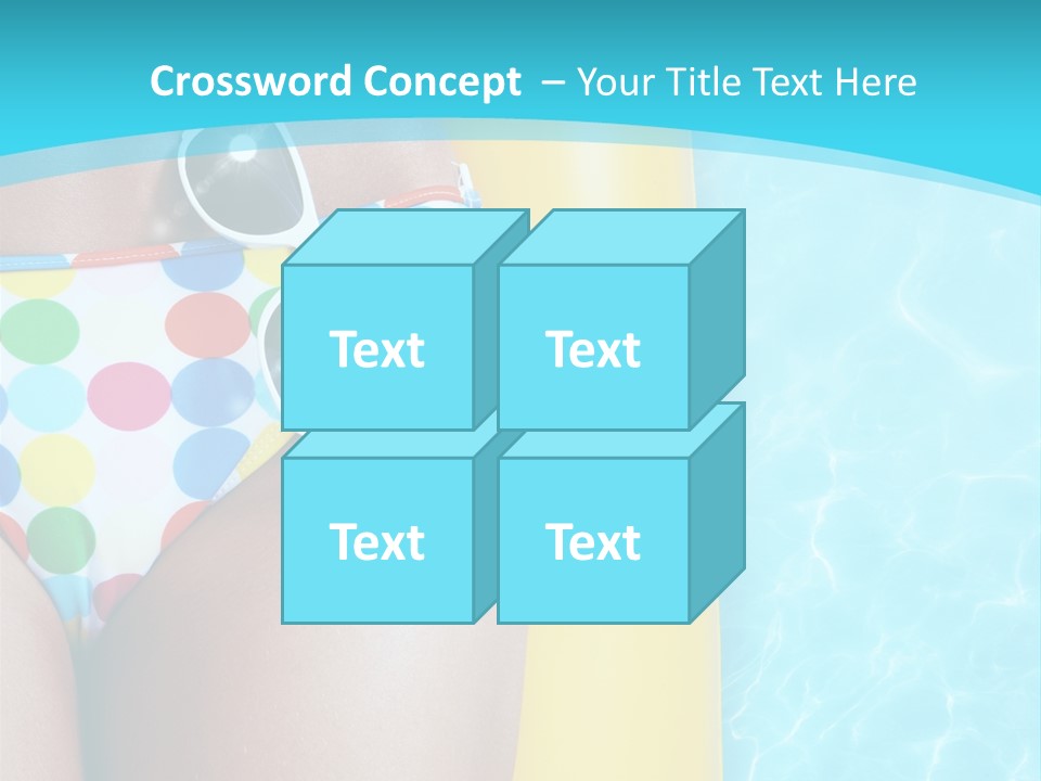 Mattress Water Party PowerPoint Template