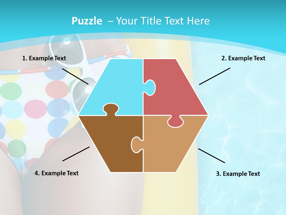 Mattress Water Party PowerPoint Template