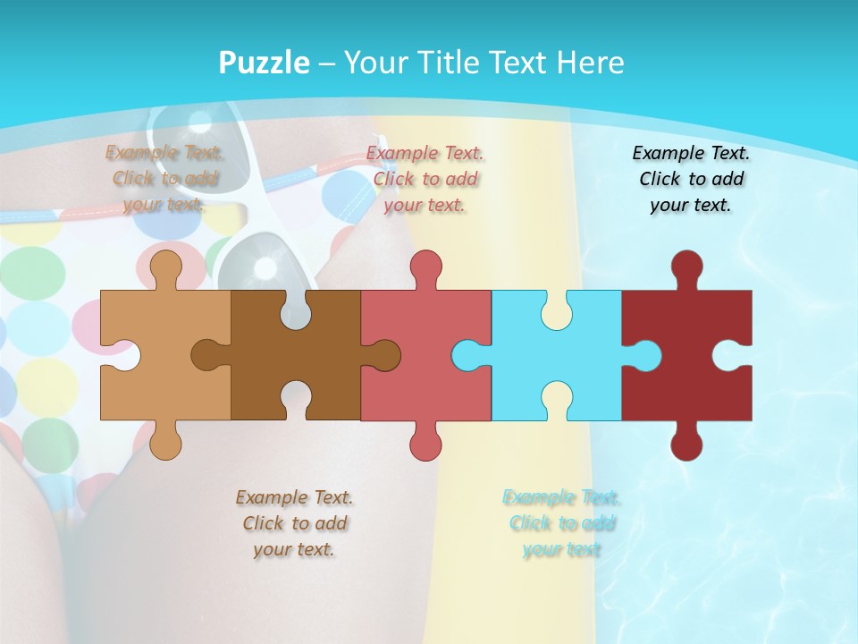 Mattress Water Party PowerPoint Template