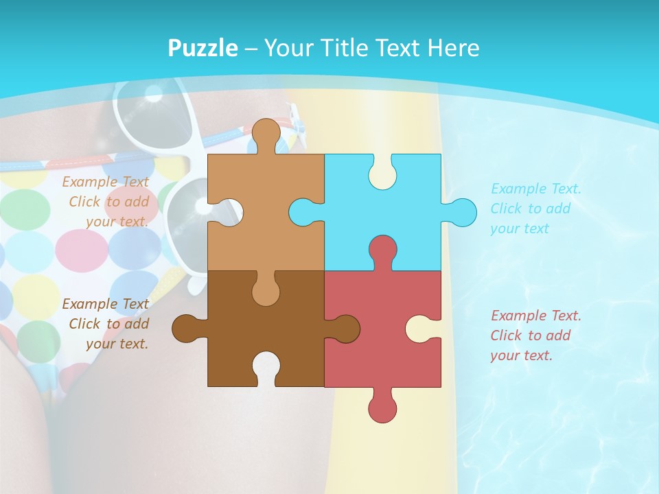 Mattress Water Party PowerPoint Template