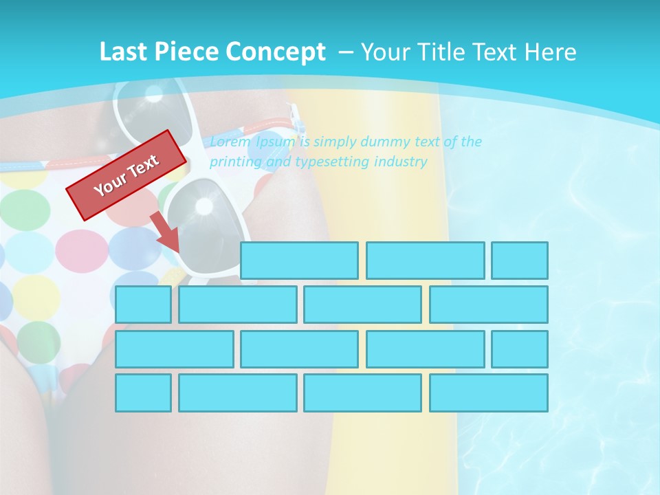 Mattress Water Party PowerPoint Template