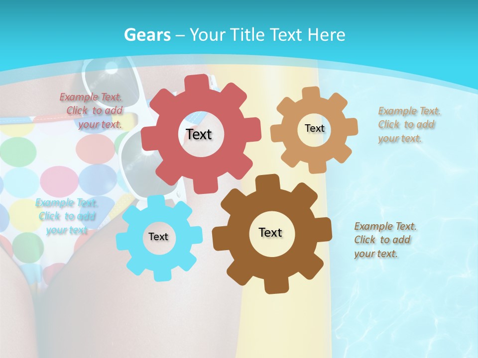 Mattress Water Party PowerPoint Template