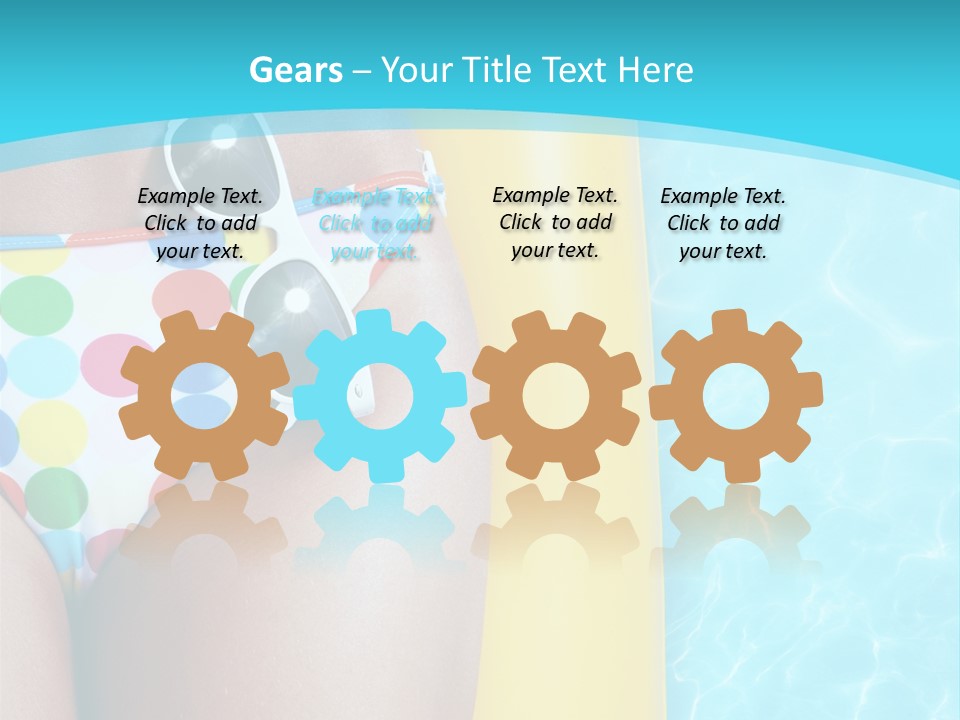 Mattress Water Party PowerPoint Template