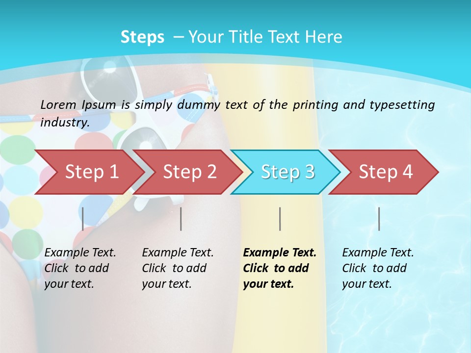Mattress Water Party PowerPoint Template