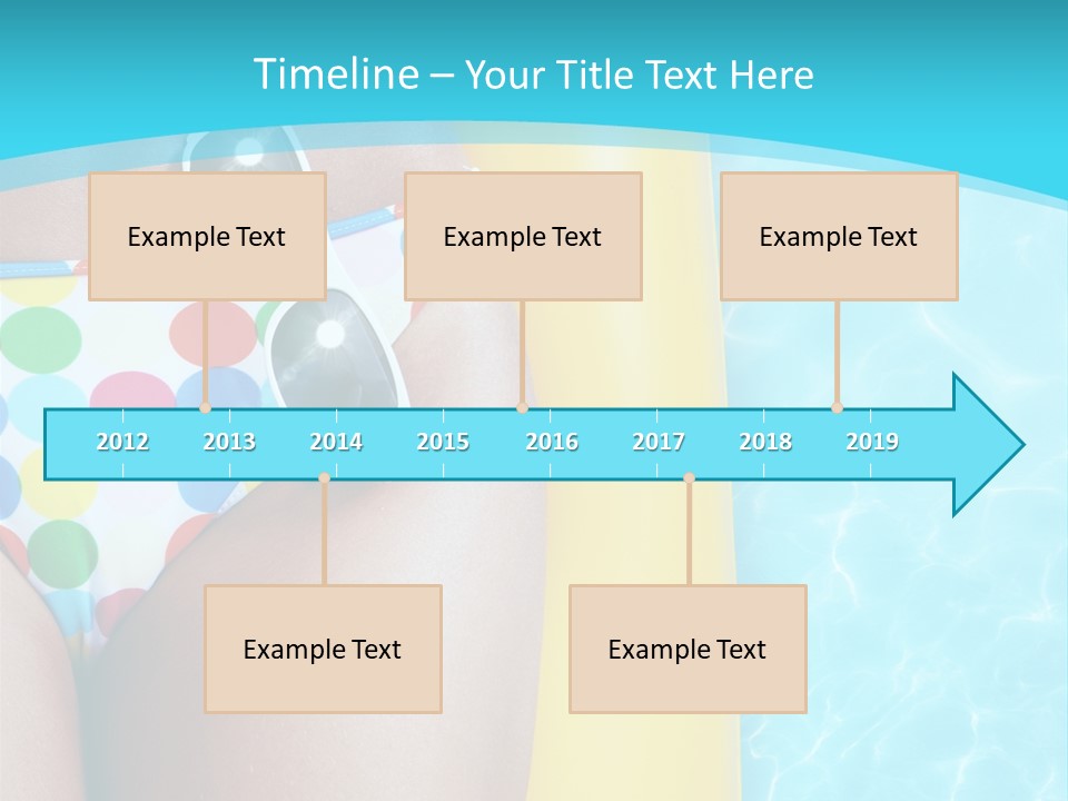 Mattress Water Party PowerPoint Template