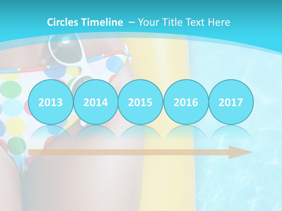 Mattress Water Party PowerPoint Template