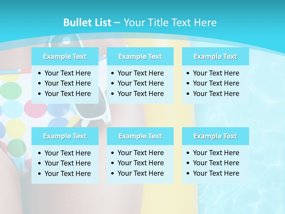 Mattress Water Party PowerPoint Template