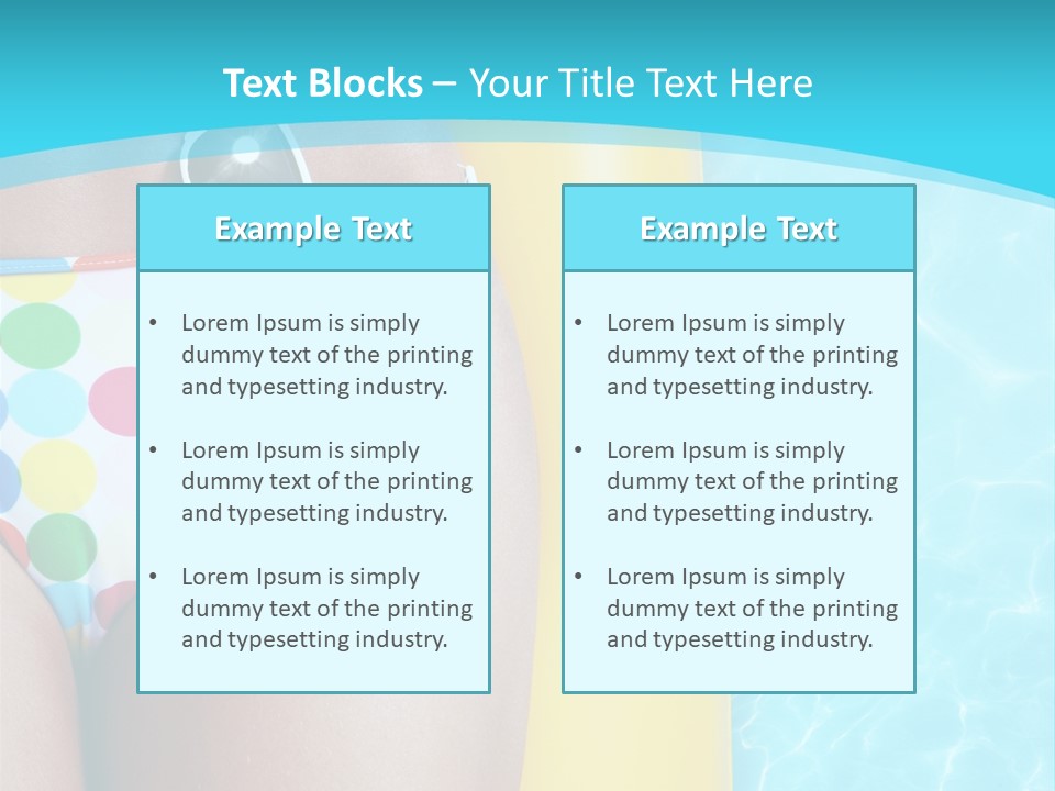 Mattress Water Party PowerPoint Template