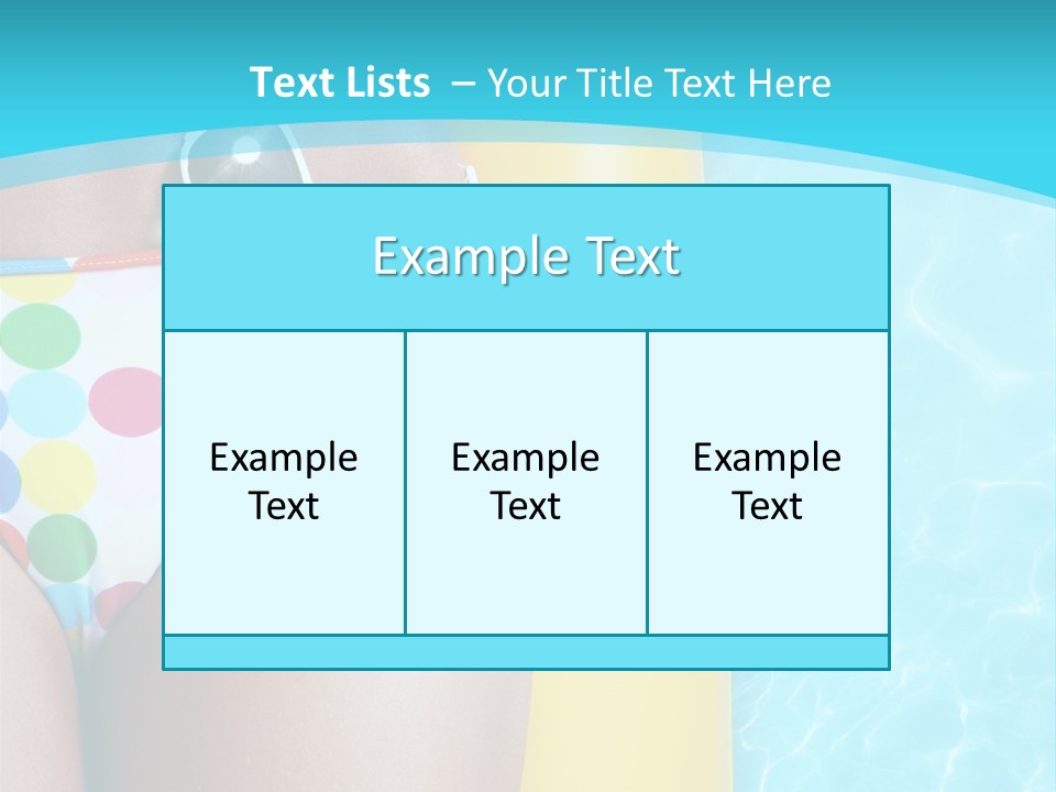 Mattress Water Party PowerPoint Template