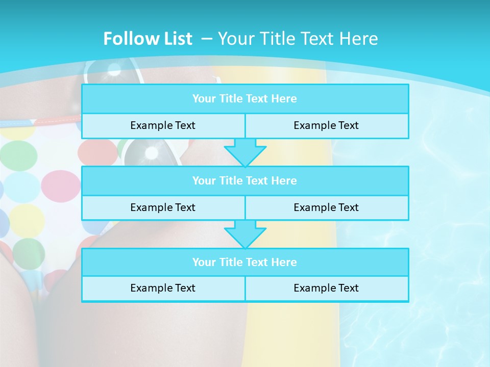Mattress Water Party PowerPoint Template