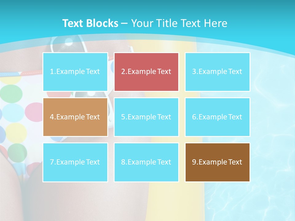 Mattress Water Party PowerPoint Template