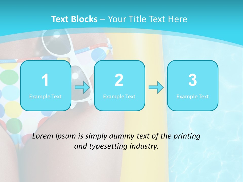 Mattress Water Party PowerPoint Template
