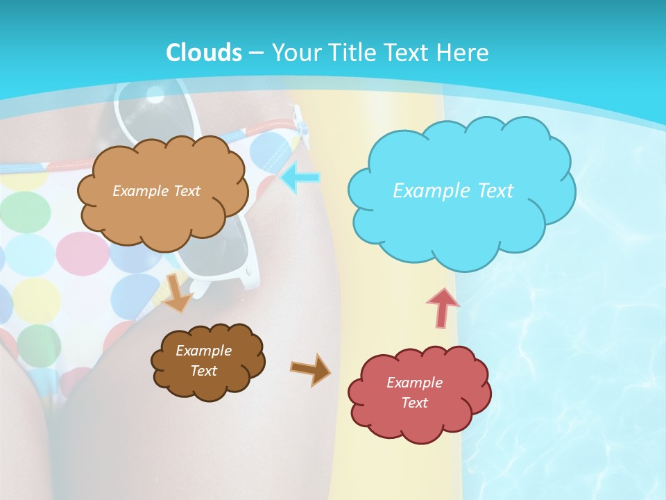 Mattress Water Party PowerPoint Template
