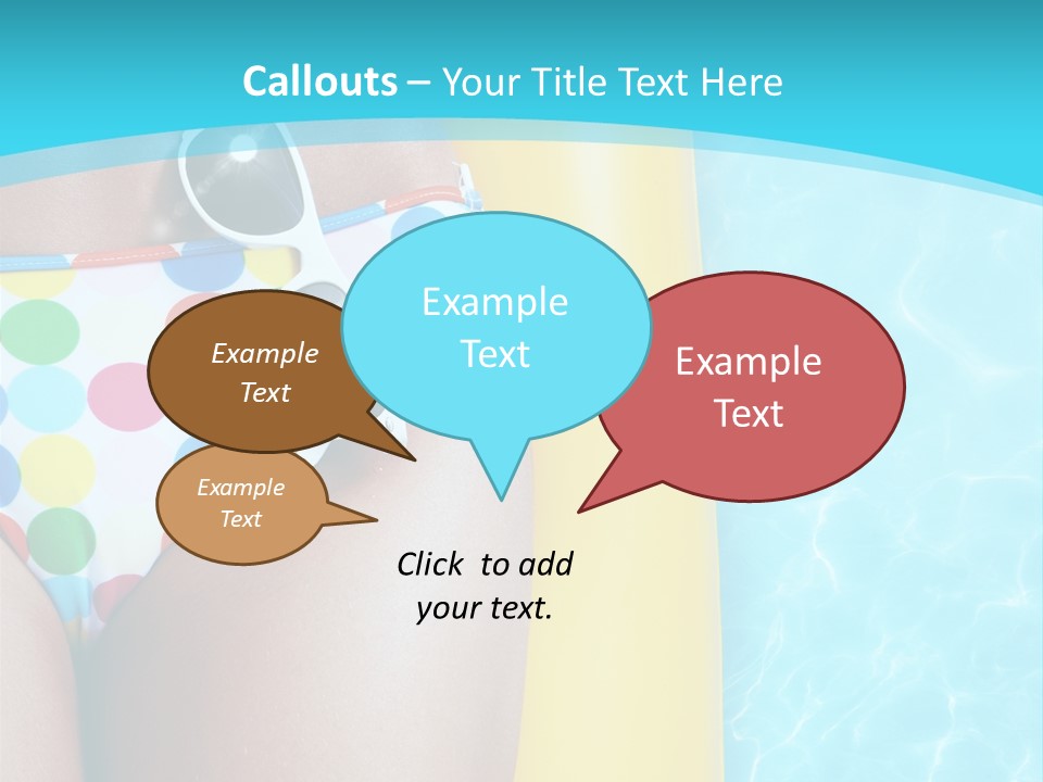 Mattress Water Party PowerPoint Template