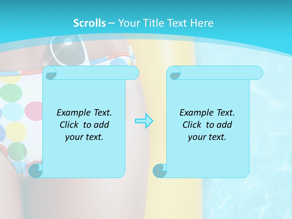 Mattress Water Party PowerPoint Template