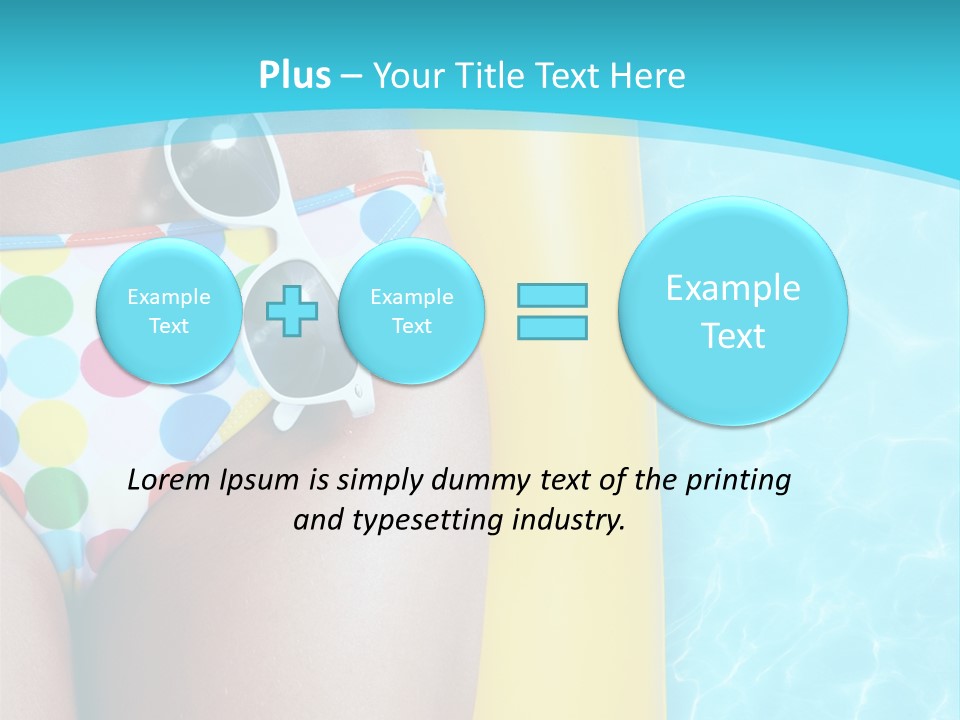 Mattress Water Party PowerPoint Template
