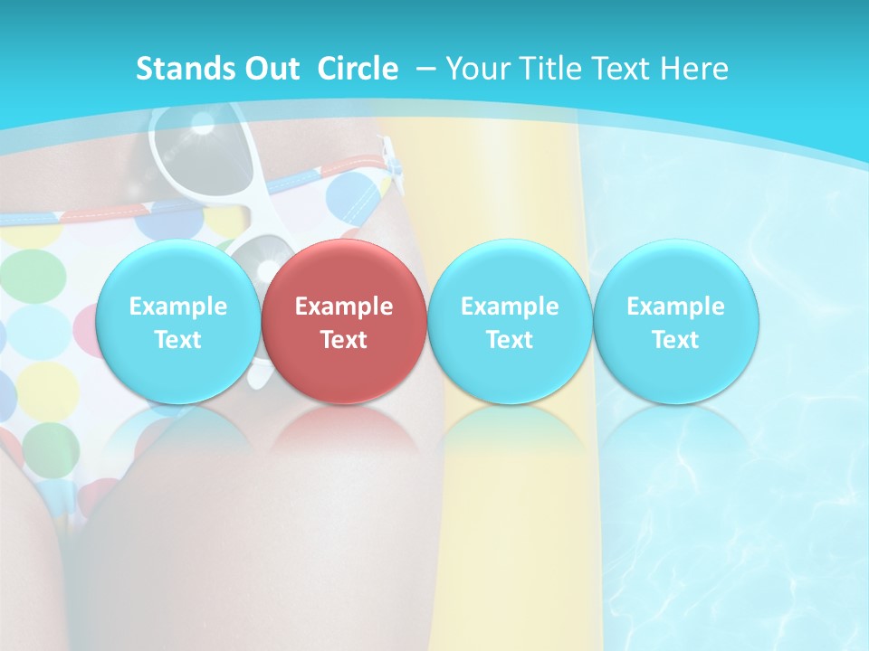 Mattress Water Party PowerPoint Template