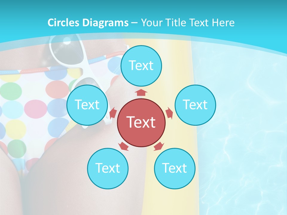 Mattress Water Party PowerPoint Template