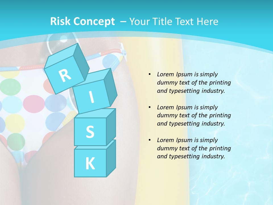 Mattress Water Party PowerPoint Template