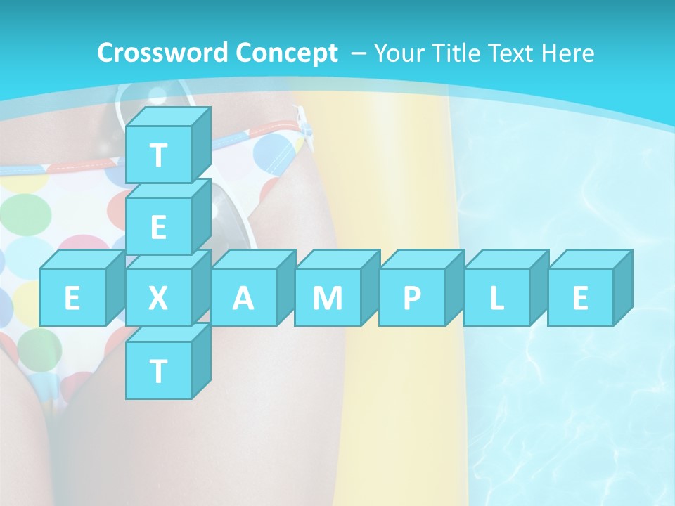 Mattress Water Party PowerPoint Template