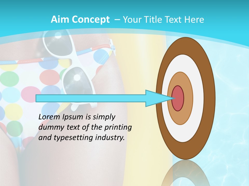 Mattress Water Party PowerPoint Template