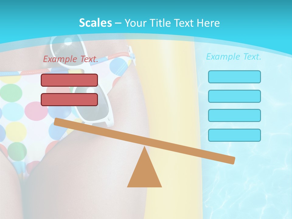 Mattress Water Party PowerPoint Template