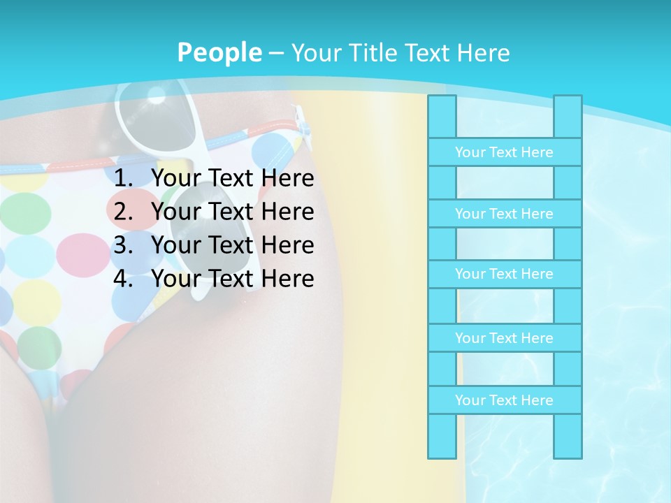 Mattress Water Party PowerPoint Template