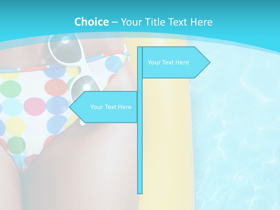 Mattress Water Party PowerPoint Template