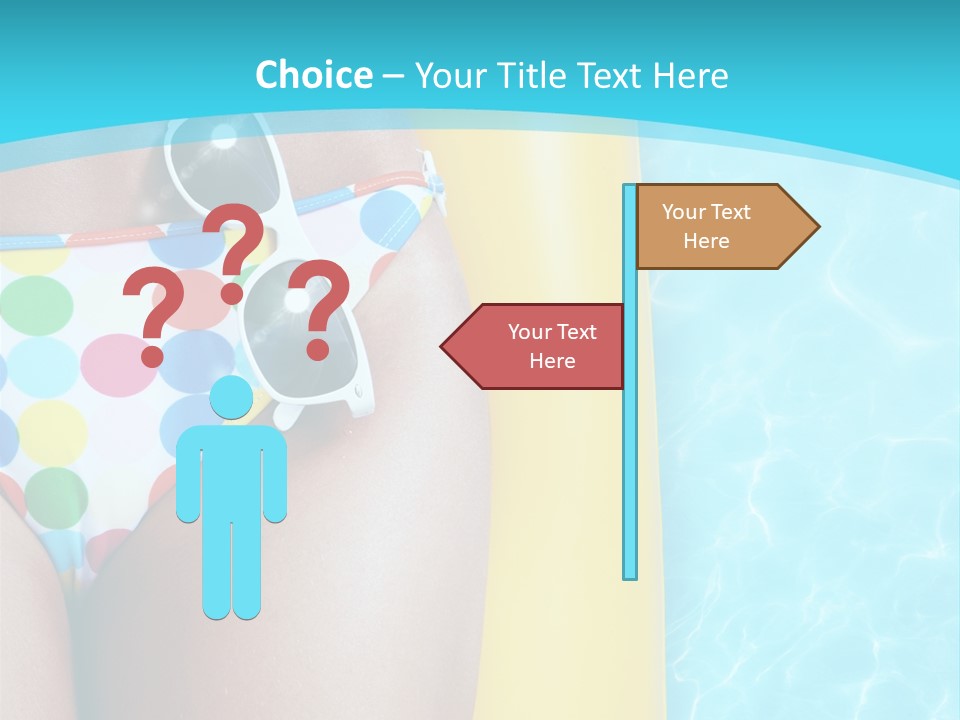 Mattress Water Party PowerPoint Template