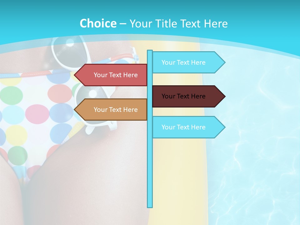 Mattress Water Party PowerPoint Template