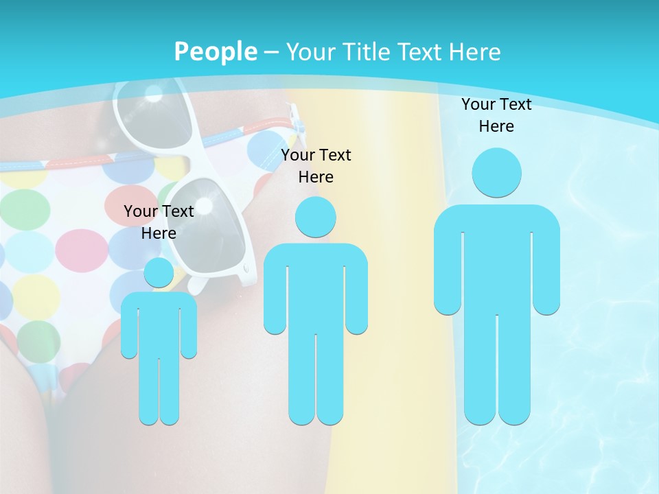 Mattress Water Party PowerPoint Template