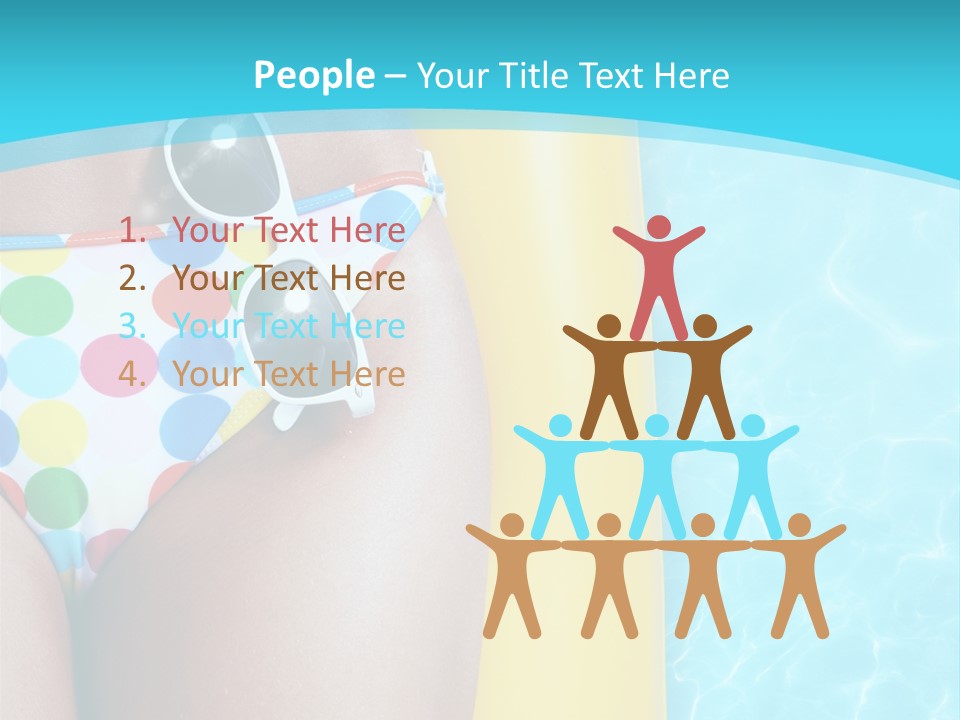 Mattress Water Party PowerPoint Template